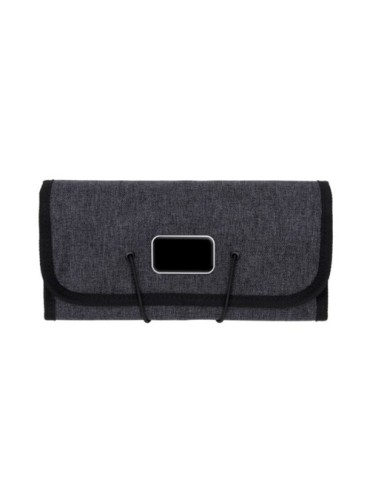 Portefeuille personnalisé Folio Brandcharger Matières : polyester Couleurs : gris impression haute définition