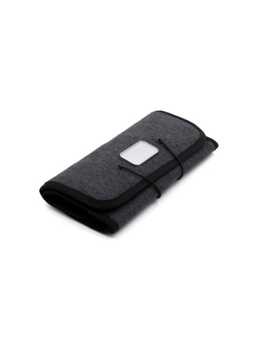 Portefeuille personnalisé Folio Brandcharger Matières : polyester Couleurs : gris objet promotionnel éco-responsable