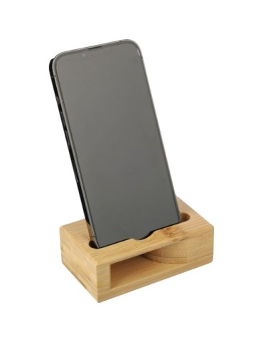 Support personnalisé en bambou pour téléphone Albert Matières : bambou Couleurs : brun