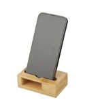 Support personnalisé en bambou pour téléphone Albert Matières : bambou Couleurs : brun cadeau entreprise pas cher