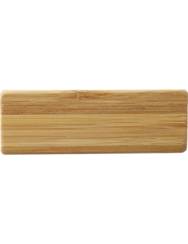 Support personnalisé en bambou pour téléphone Albert Matières : bambou Couleurs : brun objet promotionnel éco-responsable