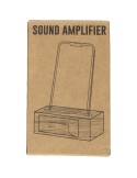 Support personnalisé en bambou pour téléphone Albert Matières : bambou Couleurs : brun accessoire événementiel unique