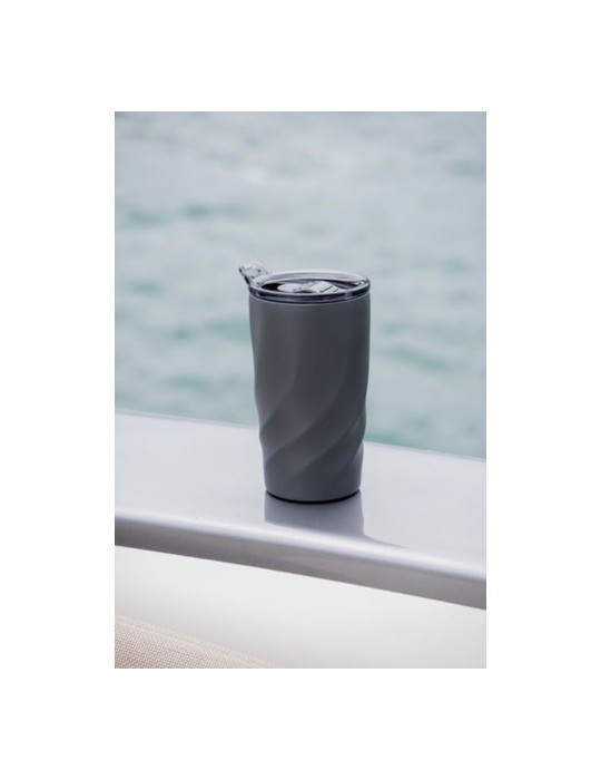 Mug de voyage personnalisé en céramique Vortex Calix Brandcharger Matières : acier inoxydable Couleurs : gun cadeau entreprise p