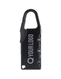 Cadenas à combinaison personnalisé en zinc April Matières : alliage de zinc Couleurs : noir marquage laser ultra précis