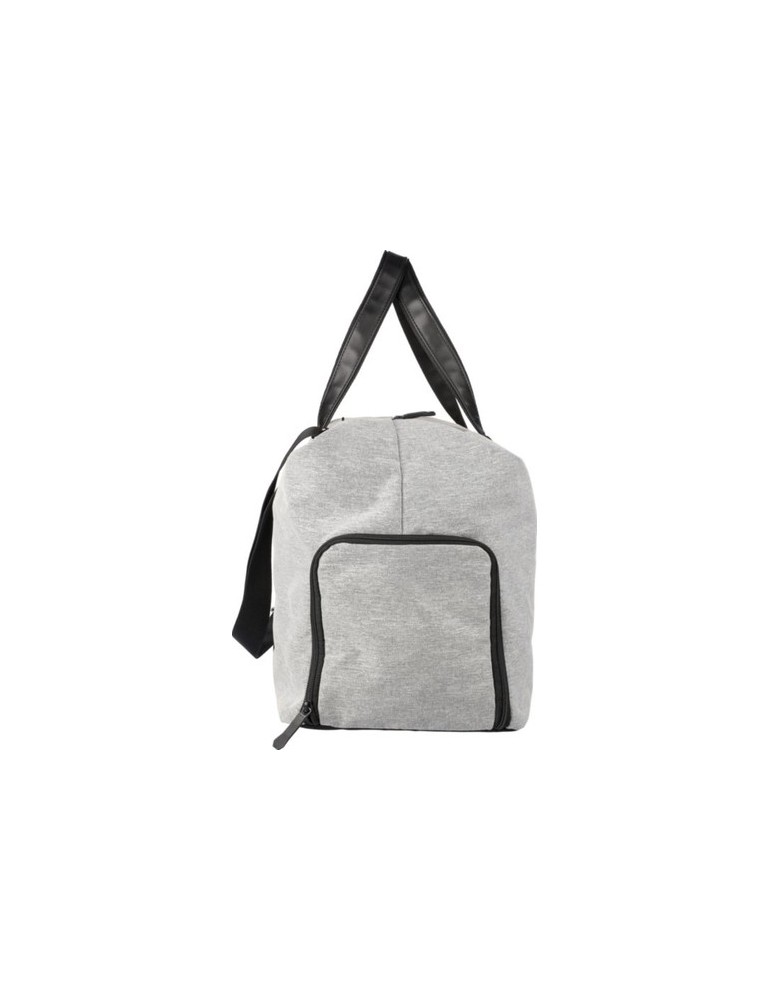 Sac de sport  en polyester 600D recyclé Desmond Matières : PU Couleurs : gris clair goodies publicitaire événementiel