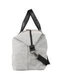 Sac de sport  en polyester 600D recyclé Desmond Matières : PU Couleurs : gris clair marquage laser ultra précis