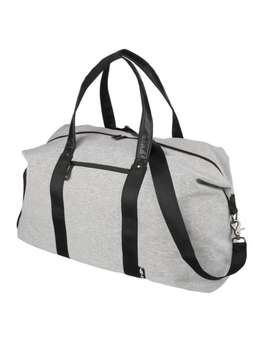 Sac de sport  en polyester 600D recyclé Desmond Matières : PU Couleurs : gris clair objet promotionnel éco-responsable
