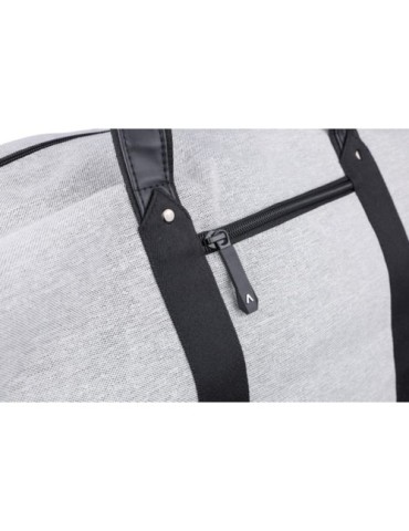 Sac de sport  en polyester 600D recyclé Desmond Matières : PU Couleurs : gris clair cadeau collaborateur premium