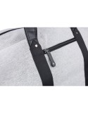 Sac de sport  en polyester 600D recyclé Desmond Matières : PU Couleurs : gris clair cadeau collaborateur premium