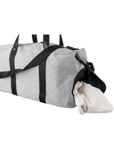Sac de sport  en polyester 600D recyclé Desmond Matières : PU Couleurs : gris clair accessoire événementiel unique