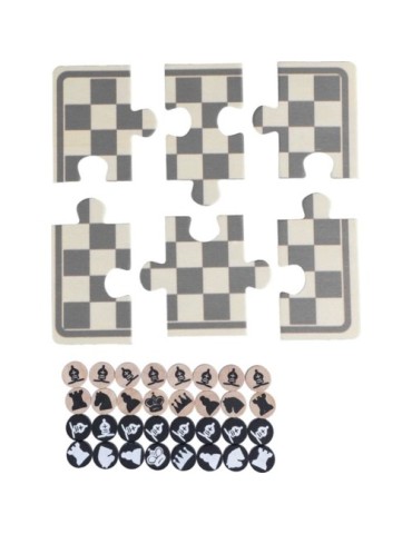 Jeu d'échecs et de dames en bois Hank 2