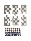 Jeu d'échecs et de dames en bois personnalisé Hank Matières : bois Couleurs : brun cadeau entreprise pas cher