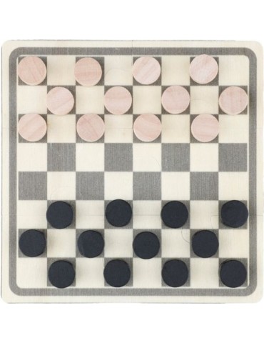 Jeu d'échecs et de dames en bois personnalisé Hank Matières : bois Couleurs : brun goodies publicitaire événementiel