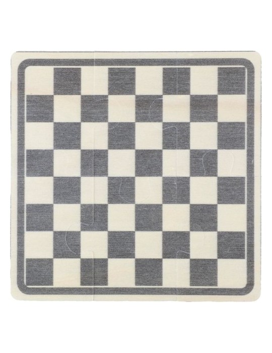 Jeu d'échecs et de dames en bois personnalisé Hank Matières : bois Couleurs : brun impression haute définition