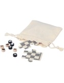 Jeu d'échecs et de dames en bois personnalisé Hank Matières : bois Couleurs : brun marquage laser ultra précis