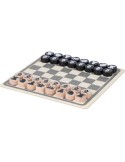 Jeu d'échecs et de dames en bois personnalisé Hank Matières : bois Couleurs : brun accessoire événementiel unique