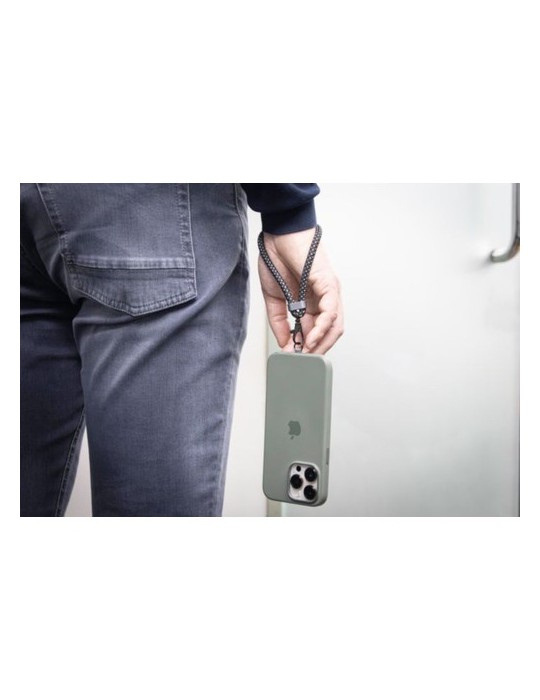 Câble de chargement personnalisé Brandcharger avec bracelet lanyard, batterie sans fil  Evopad Matières : nylon Couleurs : gun p