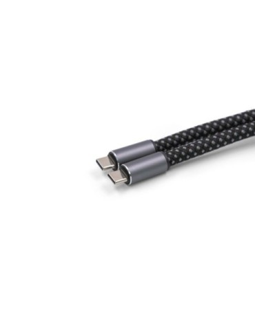 Câble de chargement personnalisé Brandcharger avec bracelet lanyard, batterie sans fil  Evopad Matières : nylon Couleurs : gun m