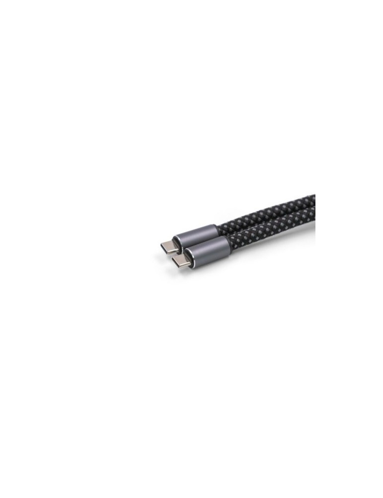 Câble de chargement personnalisé Brandcharger avec bracelet lanyard, batterie sans fil  Evopad Matières : nylon Couleurs : gun m