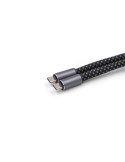 Câble de chargement personnalisé Brandcharger avec bracelet lanyard, batterie sans fil  Evopad Matières : nylon Couleurs : gun m