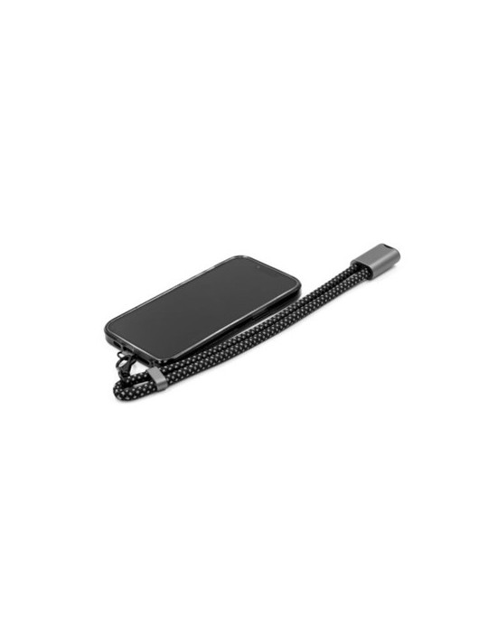 Câble de chargement personnalisé Brandcharger avec bracelet lanyard, batterie sans fil  Evopad Matières : nylon Couleurs : gun p