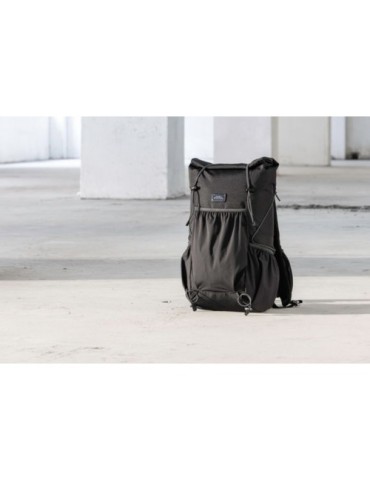 Sac à dos roll-top personnalisé Venturer de Brandcharger Matières : polyester Couleurs : noir impression haute définition