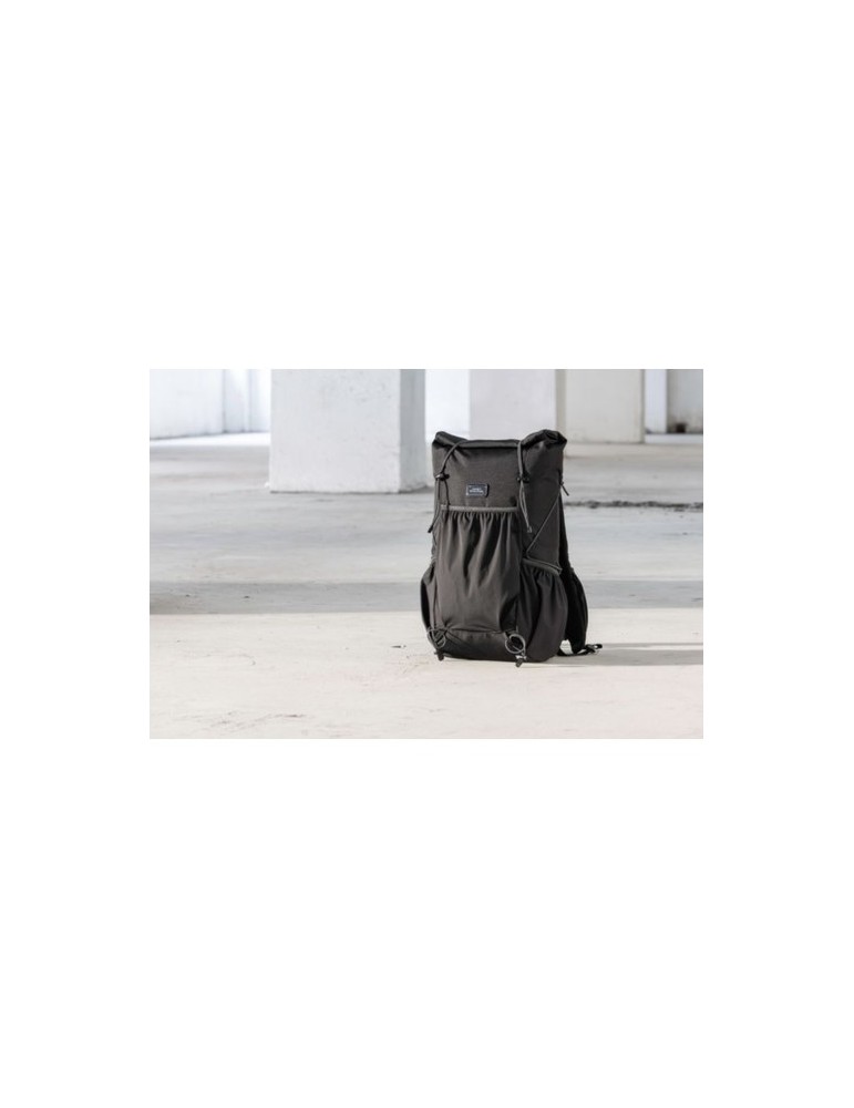 Sac à dos roll-top personnalisé Venturer de Brandcharger Matières : polyester Couleurs : noir impression haute définition
