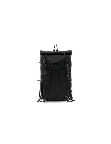 Sac à dos roll-top personnalisé Venturer de Brandcharger Matières : polyester Couleurs : noir objet promotionnel éco-responsable