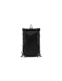 Sac à dos roll-top personnalisé Venturer de Brandcharger Matières : polyester Couleurs : noir objet promotionnel éco-responsable