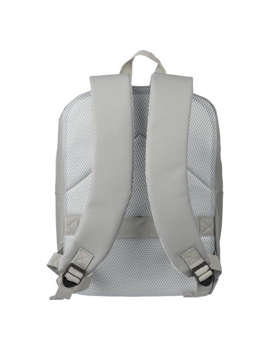 Sac à dos  porte-ordinateur 15'' en PU Felicia Matières : polyester Couleurs : gris impression haute définition