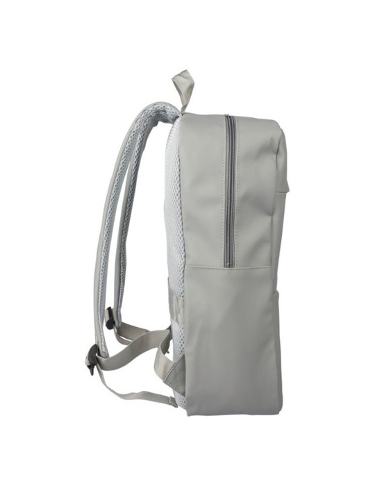 Sac à dos  porte-ordinateur 15'' en PU Felicia Matières : polyester Couleurs : gris marquage laser ultra précis