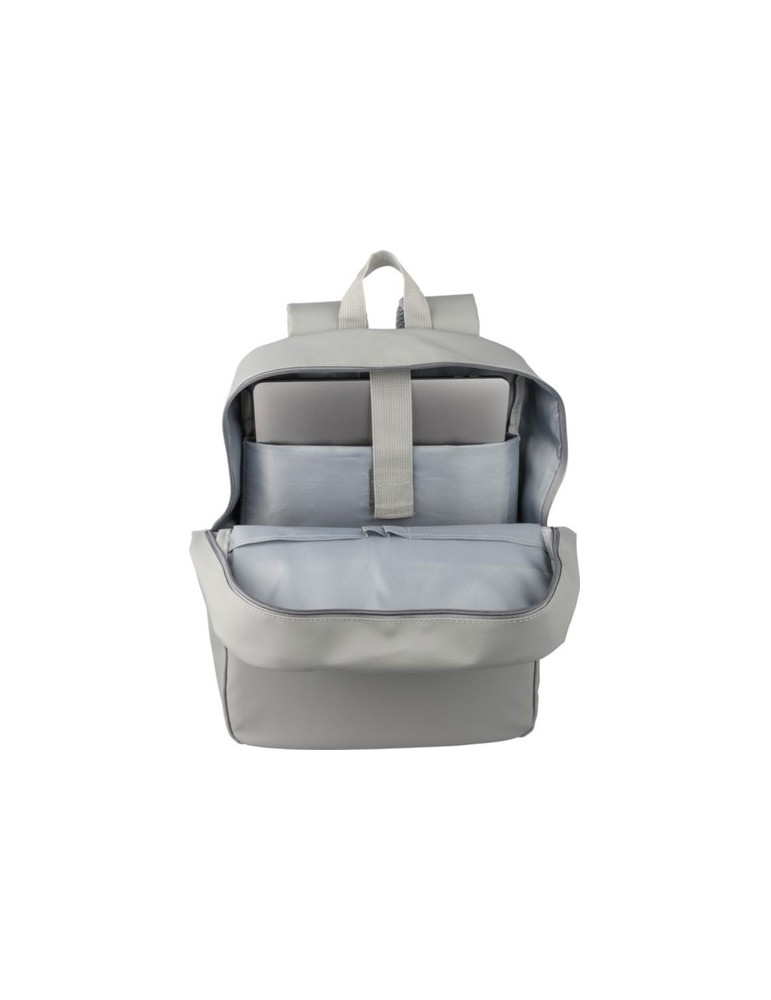 Sac à dos  porte-ordinateur 15'' en PU Felicia Matières : polyester Couleurs : gris objet promotionnel éco-responsable