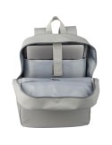 Sac à dos  porte-ordinateur 15'' en PU Felicia Matières : polyester Couleurs : gris objet promotionnel éco-responsable