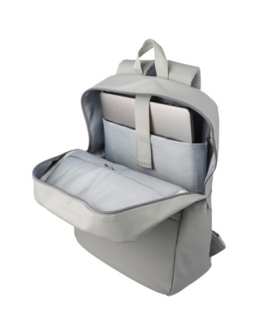 Sac à dos  porte-ordinateur 15'' en PU Felicia Matières : polyester Couleurs : gris personnalisation rapide en France