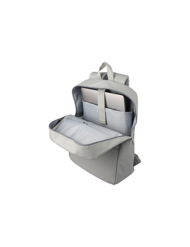 Sac à dos  porte-ordinateur 15'' en PU Felicia Matières : polyester Couleurs : gris personnalisation rapide en France