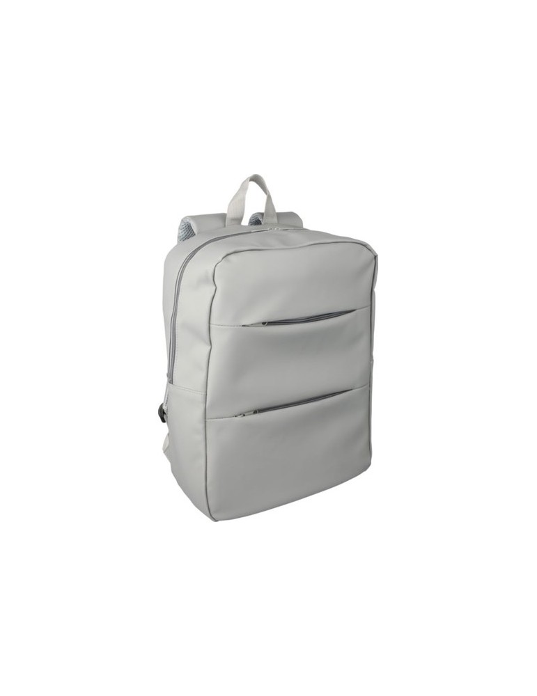 Sac à dos  porte-ordinateur 15'' en PU Felicia Matières : polyester Couleurs : gris cadeau client original