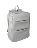 Sac à dos  porte-ordinateur 15'' en PU Felicia Matières : polyester Couleurs : gris cadeau client original