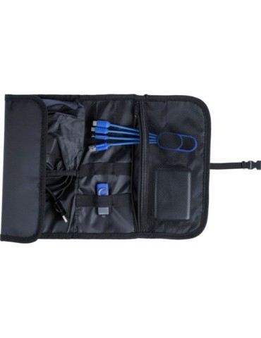 Sac enroulable  en polyester 1680D Johnny Matières : polyester Couleurs : noir objet promotionnel éco-responsable