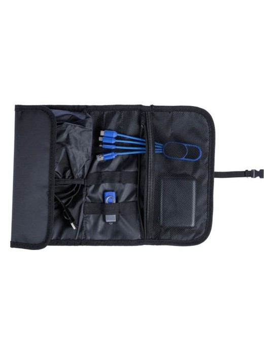 Sac enroulable  en polyester 1680D Johnny Matières : polyester Couleurs : noir objet promotionnel éco-responsable