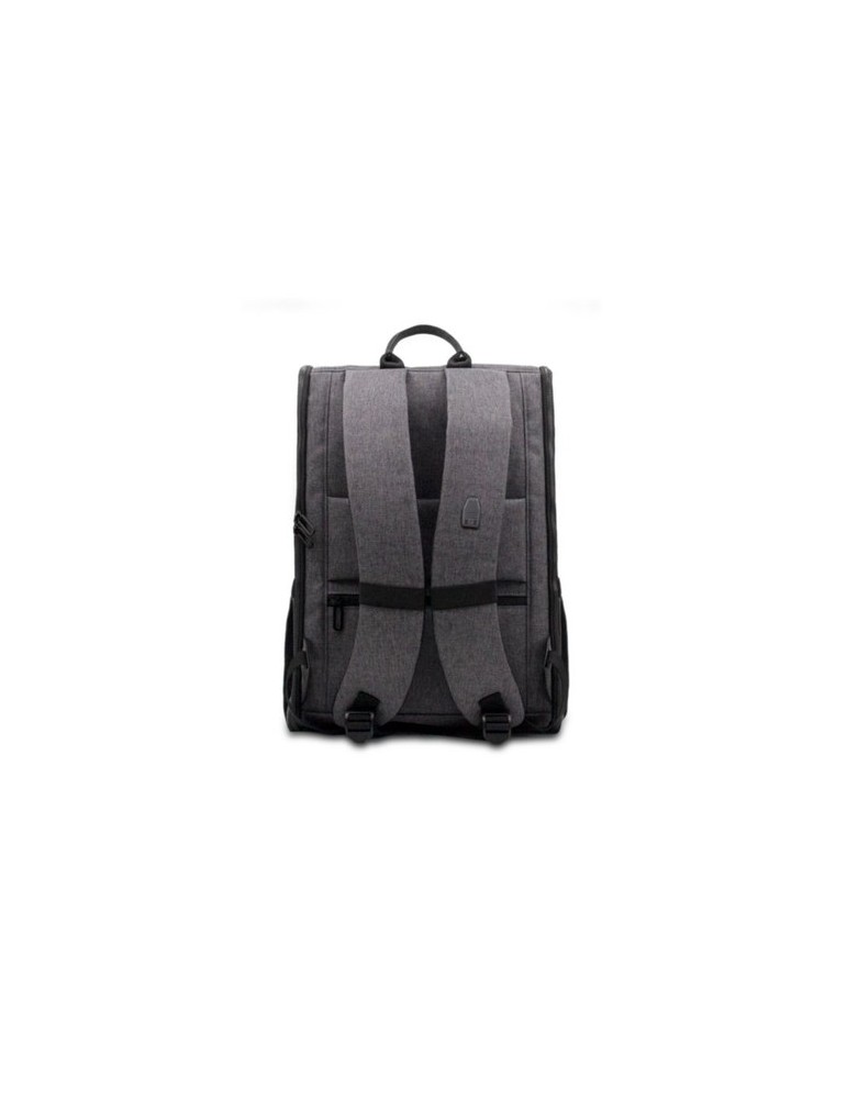 Sac à dos publicitaire  porte-ordinateur 15'' en PU Marco Polo Matières : polyester Couleurs : gris personnalisable avec votre l