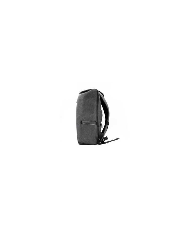 Sac à dos publicitaire  porte-ordinateur 15'' en PU Marco Polo Matières : polyester Couleurs : gris objet promotionnel éco-respo
