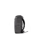 Sac à dos publicitaire  porte-ordinateur 15'' en PU Marco Polo Matières : polyester Couleurs : gris objet promotionnel éco-respo