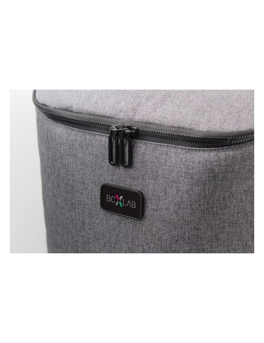 Sac à dos publicitaire  porte-ordinateur 15'' en PU Marco Polo Matières : polyester Couleurs : gris personnalisation rapide en F