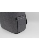 Sac à dos publicitaire  porte-ordinateur 15'' en PU Marco Polo Matières : polyester Couleurs : gris accessoire événementiel uniq