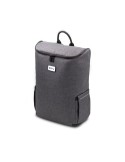 Sac à dos publicitaire  porte-ordinateur 15'' en PU Marco Polo Matières : polyester Couleurs : gris impression logo haute qualit
