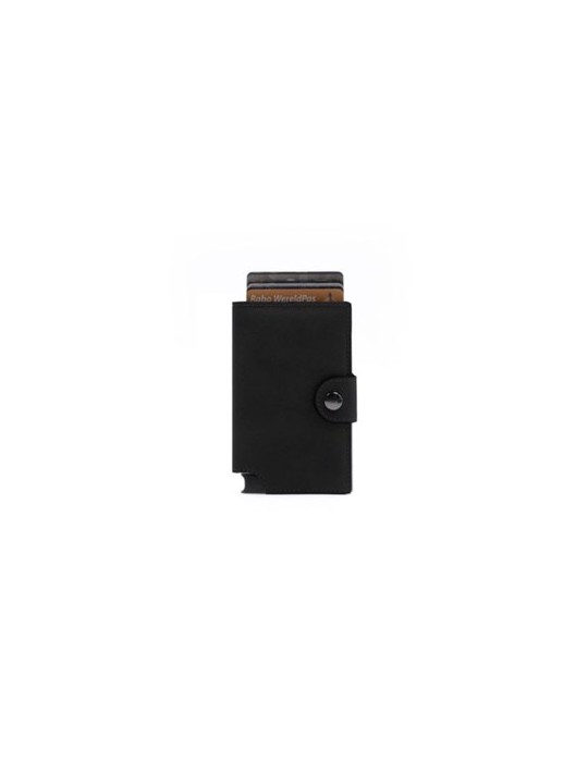 Portefeuille personnalisé Wally Porto et câble de charge  en nylon 35 W Jacob Matières : aluminium Couleurs : noir
