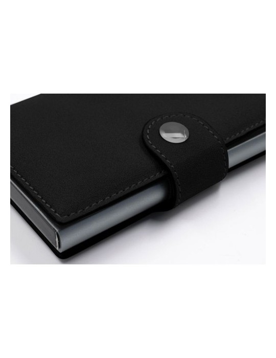 Portefeuille personnalisé Wally Porto et câble de charge  en nylon 35 W Jacob Matières : aluminium Couleurs : noir cadeau entrep