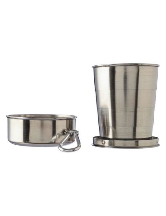 Gobelet pliable en acier inoxydable Annette Personnalisé