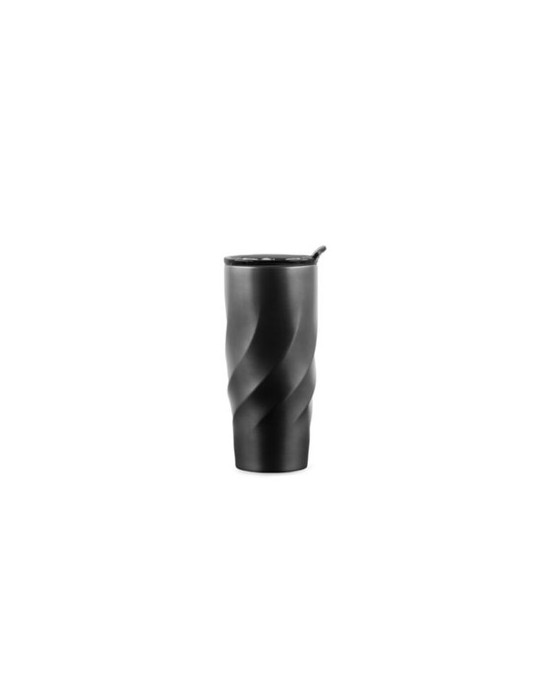 Mug nomade pliable  en acier inoxydable Calix XL Brandcharger Matières : acier inoxydable Couleurs : gun goodies publicitaire év