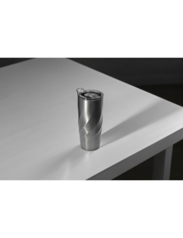 Mug nomade pliable  en acier inoxydable Calix XL Brandcharger Matières : acier inoxydable Couleurs : gun livraison express 24h 4
